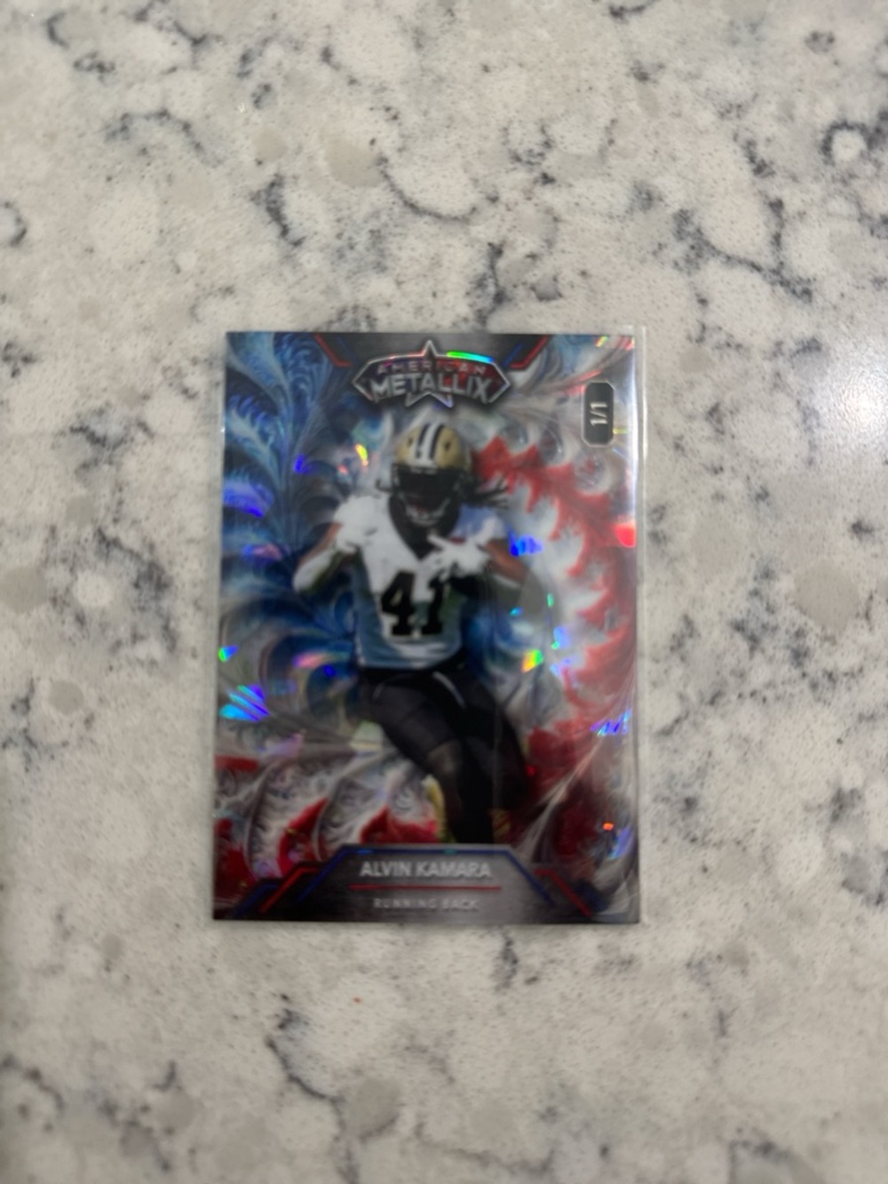 Panini Metalix Alvin Kamara NFL Trading Card - WildCard